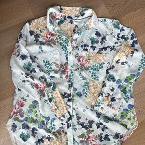 Anthropologie Floral Blouse - Multicolor